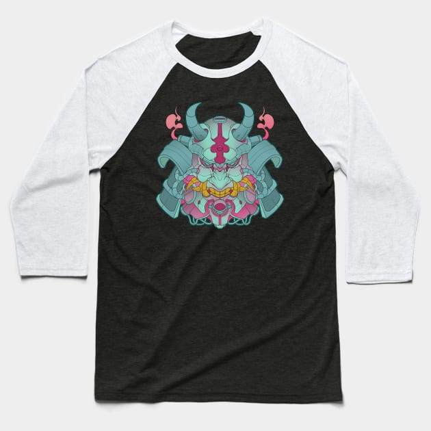 Neon Oni Baseball T-Shirt by K2Gproject